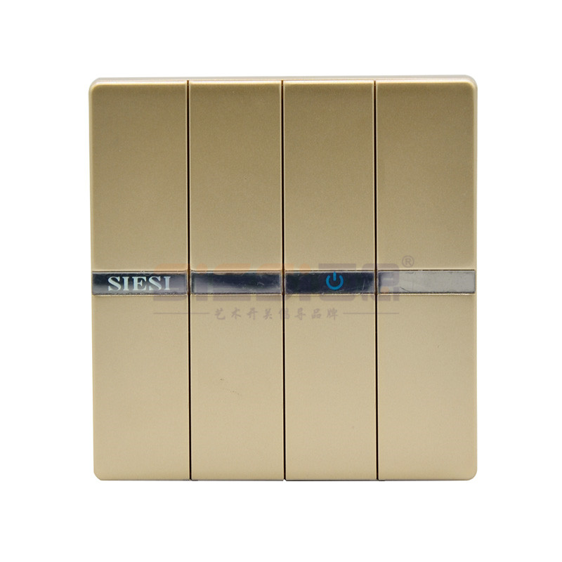 10A四位单控开关